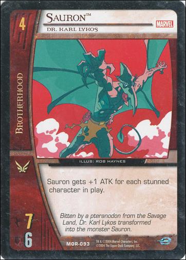 Marvel Origins: VS System (Base Set) card MOR-093-B Sauron