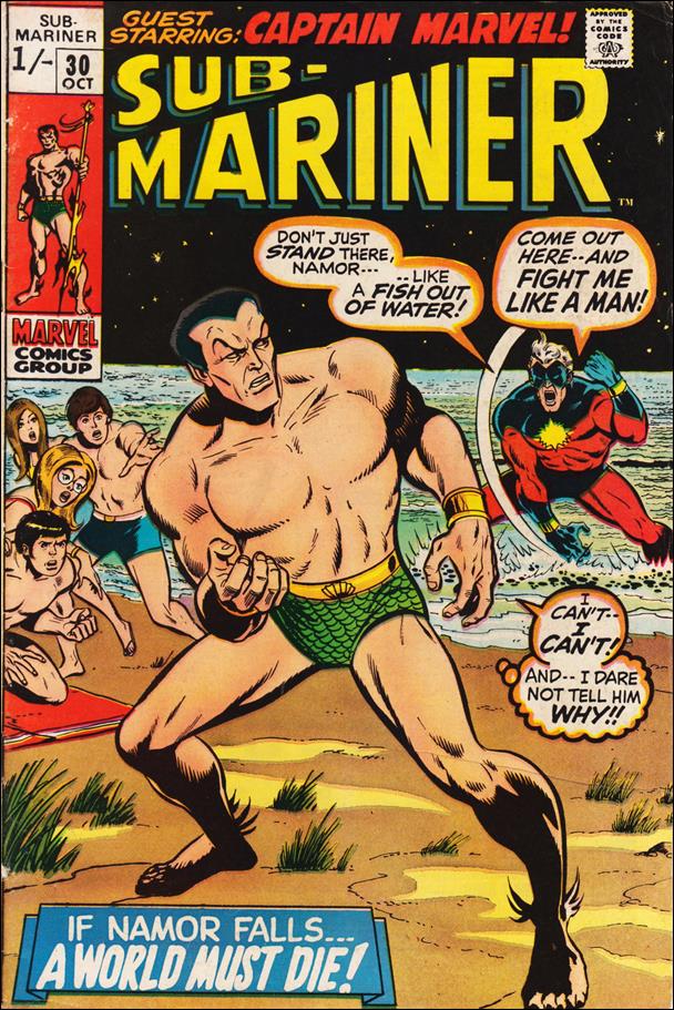 Sub-Mariner (1968) issue 30-B UK Price Cover