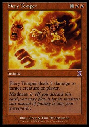 Magic the Gathering: Time Spiral (Timeshifted Subset) card 62 Fiery Temper