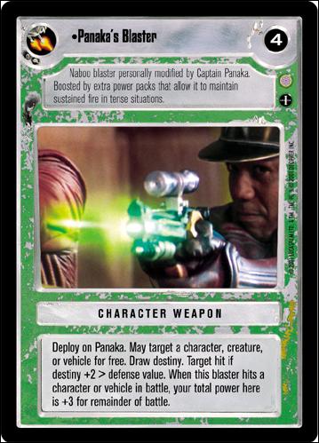 Star Wars: Coruscant Limited (Base Set) card 189 Panaka's Blaster