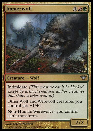 Magic the Gathering: Dark Ascension (Base Set) card 141 Immerwolf