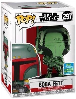 POP! Star Wars figure 297-D Boba Fett (Green Chrome) Summer Convention