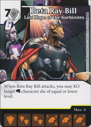 Marvel Dice Masters Guardians of the Galaxy  card 83 Beta Ray Bill: Last Hope of the Korbinites