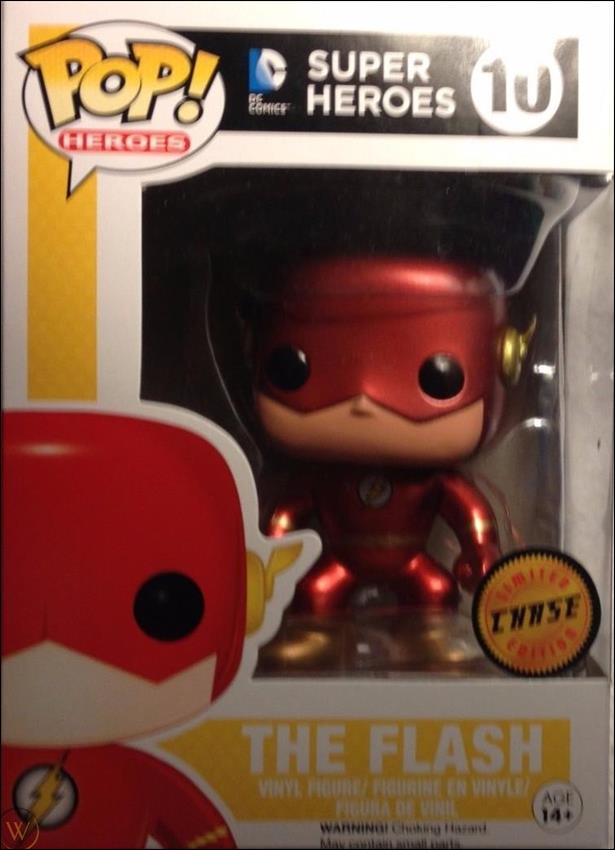 POP! Heroes figure 10-E The Flash (DC Super Heroes) (Metallic) Chase