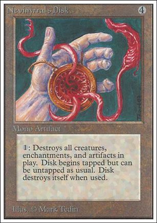 Magic the Gathering: Unlimited (Base Set) card 268 Nevinyrral's Disk