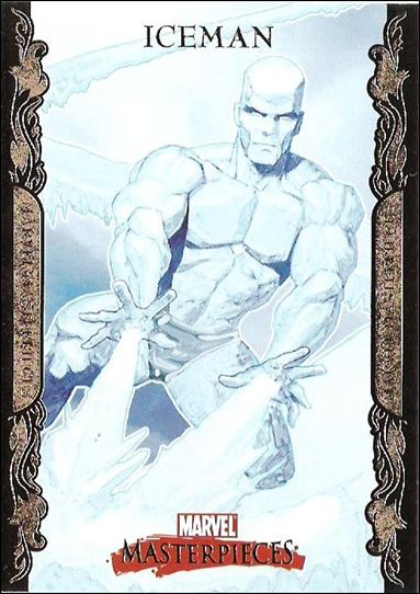 2007 Marvel Masterpieces (Parallel Gold Border Base Set) card 40 Iceman