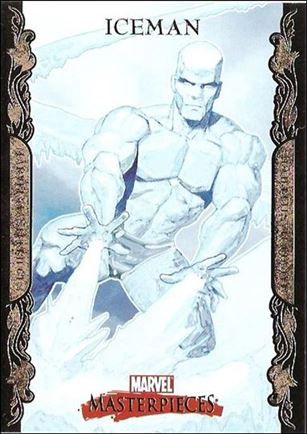 2007 Marvel Masterpieces (Parallel Gold Border Base Set) card 40 Iceman