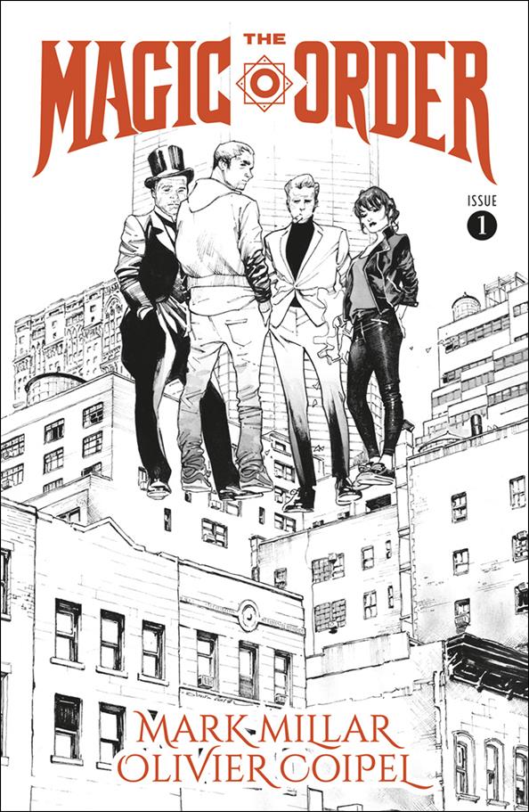 Magic Order issue 1-B Olivier Coipel Black & White Cover
