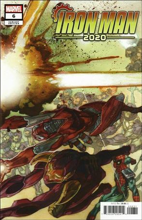 Iron Man 2020 (2020) issue 6-B Simone Bianchi Connecting Cover