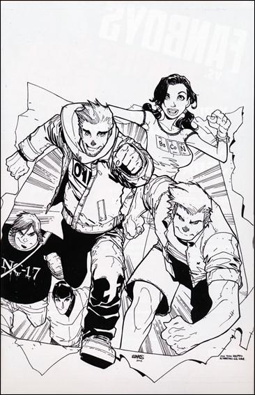 Fanboys vs Zombies issue 2-F Humberto Ramos 1:25 Virgin Sketch Cover
