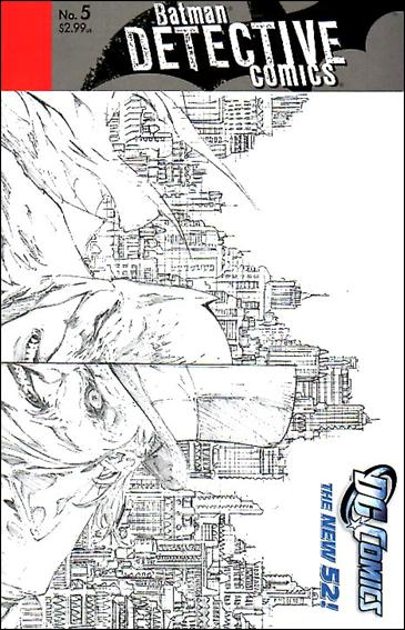 Detective Comics (2011) issue 5-B 1:25 Wraparound Sketch Cover
