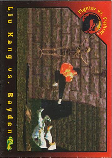 Mortal Kombat (Base Set) card 42 Liu Kang vs. Rayden