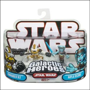Star Wars: Galactic Heroes figure 55 Commander Bly and Aayla Secura