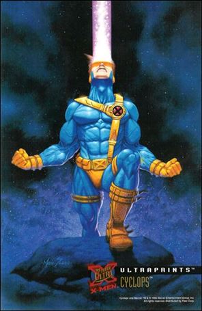 1995 Fleer Ultra X-Men (Ultraprints Subset) card 3 Cyclops