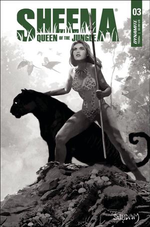 Sheena: Queen of the Jungle (2021) issue 3-O Arthur Suydam 1:30 Black & White Cover
