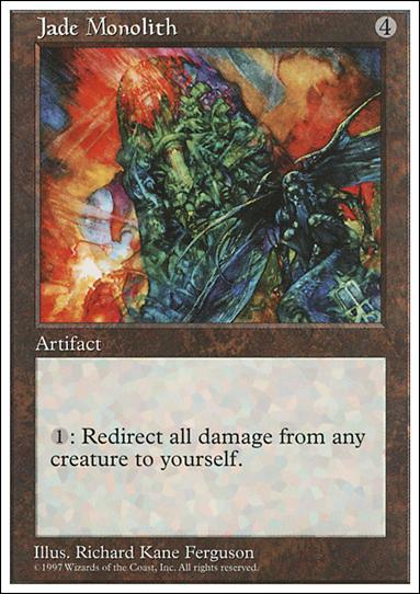 Magic the Gathering: 5th Edition (Base Set) card 382 Jade Monolith
