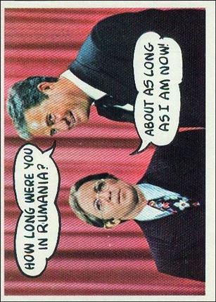Laugh-In (Base Set) card 10 How Lomg Were You in Rumania?