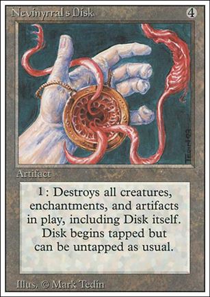 Magic the Gathering: Revised (Base Set) card 268 Nevinyrral's Disk