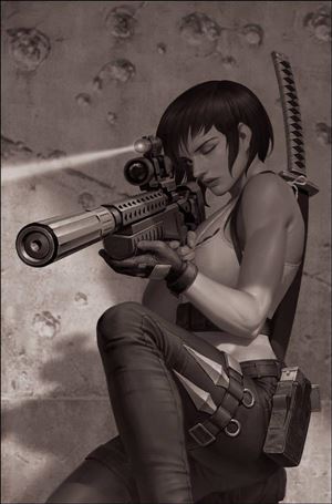 Jennifer Blood (2021) issue 1-G Jung-Geun Yoon 1:7 Black & White Virgin Cover