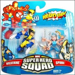Marvel Super Hero Squad figure 70 Wolverine and Spiral