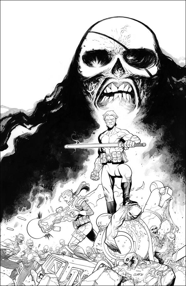 Skybound X issue 2-F Cliff Rathburn 1:25 Black & White Virgin Cover