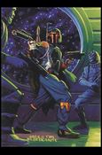 Star Wars: Shadows of the Empire (Base Set) card 90 Fett Fends Off Fellow Bounty Hunters