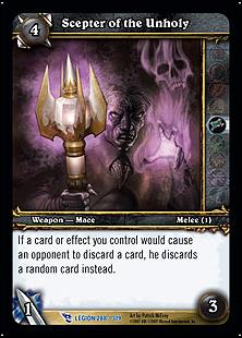 World of Warcraft: March of the Legion (Base Set) card 288 Scepter of the Unholy