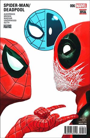 Spider-Man/Deadpool issue 6-C Mike del Mundo Cover (2nd Printing)