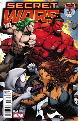 Secret Wars issue 4-K Dale Keown Mile High Comics Connecting Cover