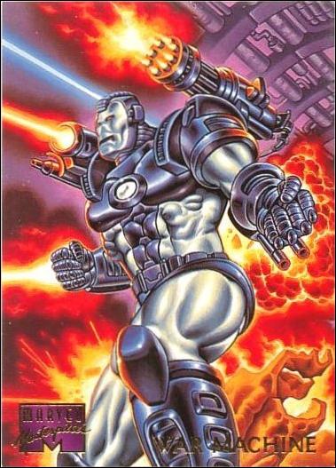 1995 Marvel Masterpieces (Base Set) card 111 War Machine