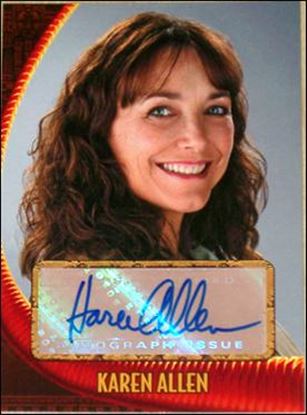 Indiana Jones and the Kingdom of the Crystal Skull (Autograph Subset) card nn7 Karen Allen as Marion Ravenwood 1/2250
