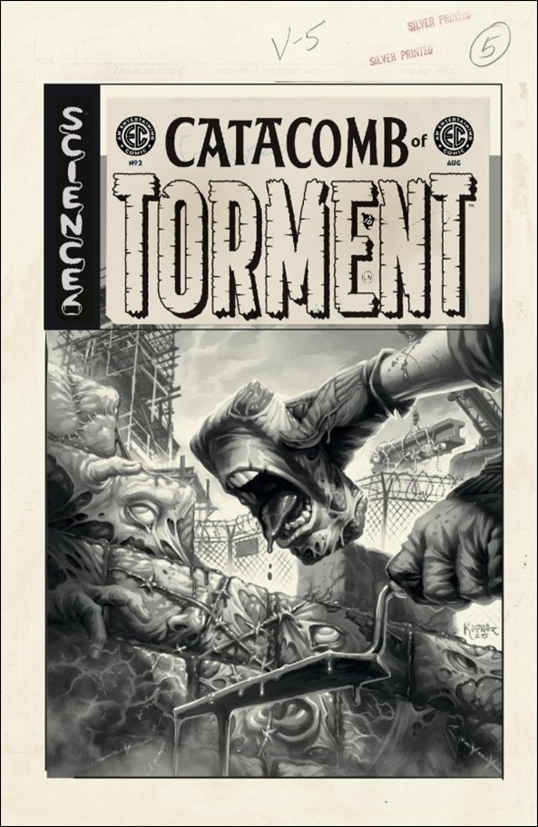Catacomb of Torment issue 2-D Lukas Ketner B&W Artist 1:20 Cover