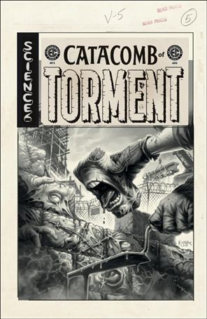 Catacomb of Torment issue 2-D Lukas Ketner B&W Artist 1:20 Cover