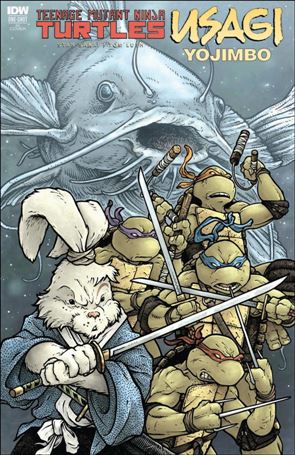 Teenage Mutant Ninja Turtles / Usagi Yojimbo issue 1-C David Petersen 1:10 Cover