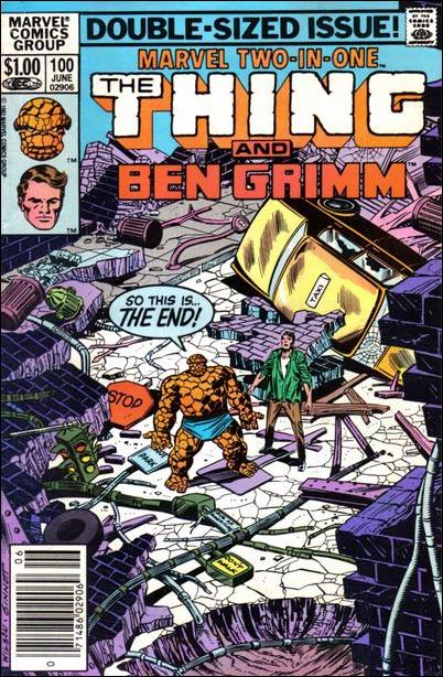 Marvel Two-in-One (1974) issue 100-B Newsstand Cover
