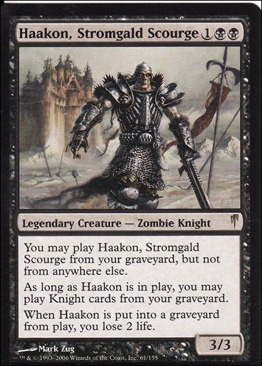 Magic the Gathering: Coldsnap (Base Set) card 61 Haakon, Stromgald Scourge