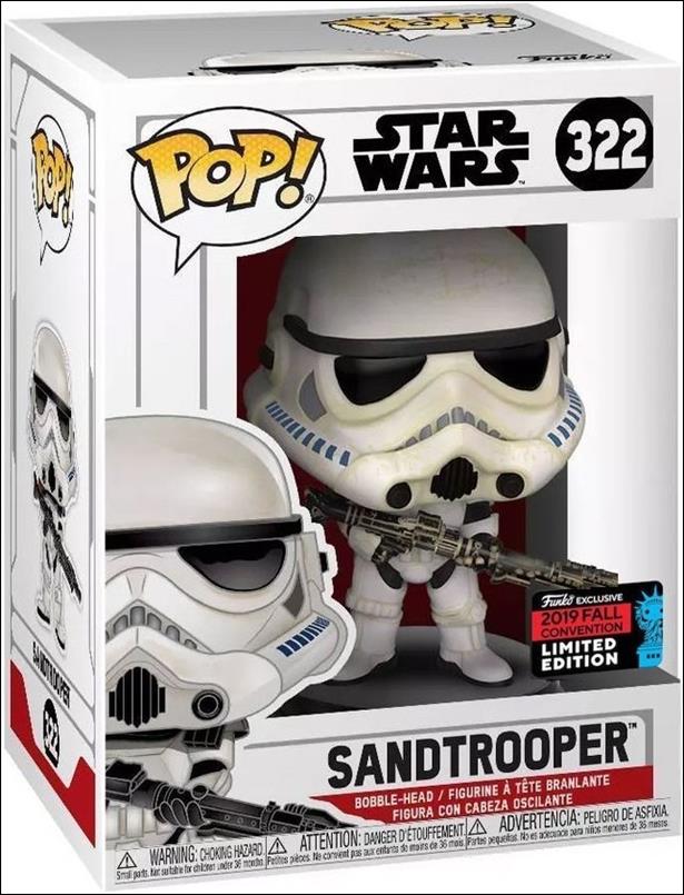 POP! Star Wars figure 322-B Sandtrooper Fall Convention Exclusive