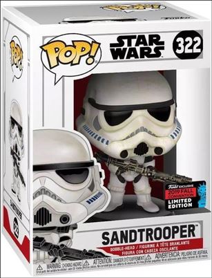 POP! Star Wars figure 322-B Sandtrooper Fall Convention Exclusive