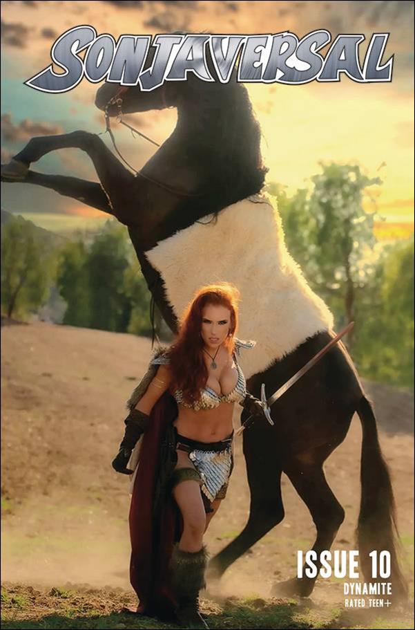 Sonjaversal issue 10-E Cosplay Photo Cover