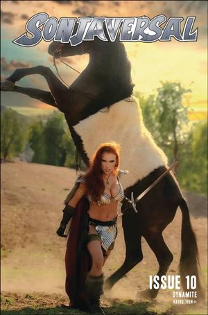 Sonjaversal issue 10-E Cosplay Photo Cover