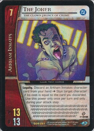 DC Origins: VS System (Parallel Foil Set) card DOR-081 The Joker (The Clown Prince of Crime)