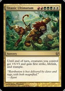 Magic the Gathering: Duel Decks: Ajani vs. Nicol Bolas card 31 Titanic Ultimatum