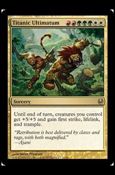 Magic the Gathering: Duel Decks: Ajani vs. Nicol Bolas card 31 Titanic Ultimatum