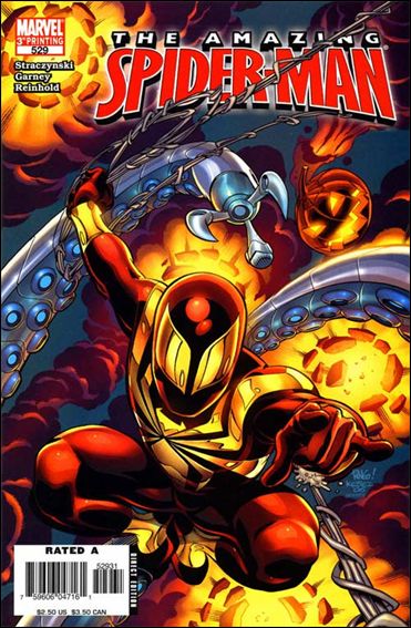 Amazing Spider-Man (1963) issue 529-C Mike Wieringo "Iron Spider" Cover (3rd Printing)
