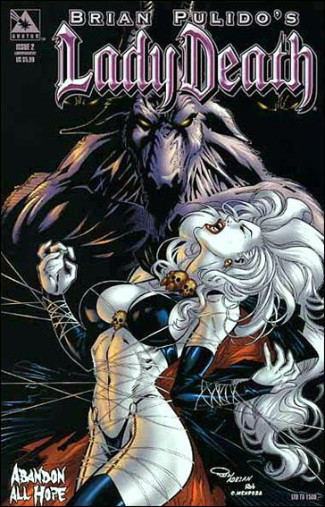 Brian Pulido's Lady Death: Abandon All Hope issue 2-E Commemorative Cover 1/1500