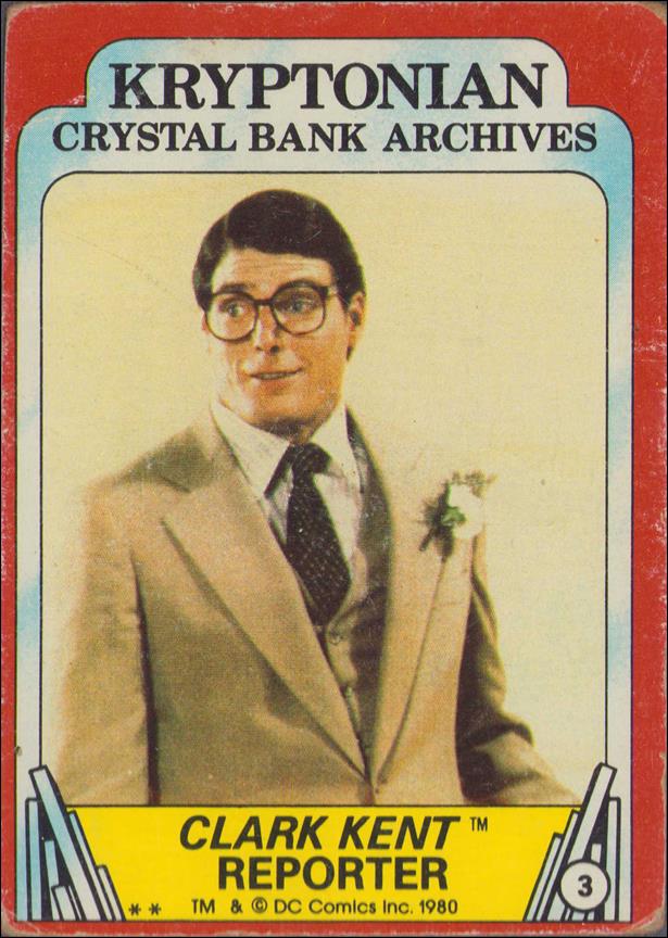 Superman II (Movie) (Base Set) card 3 Clark Kent Reporter