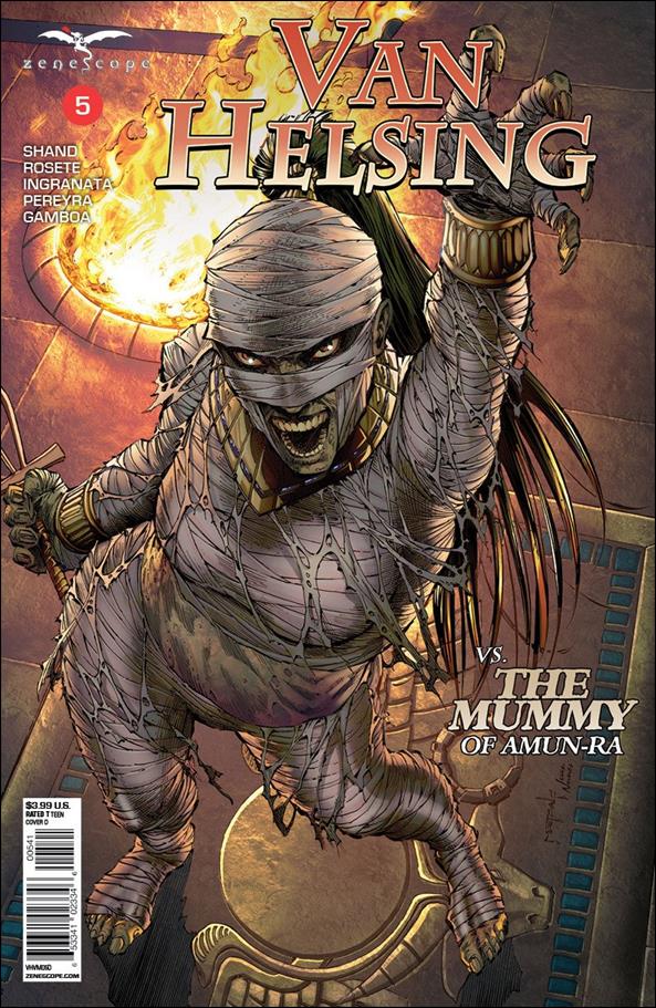 Van Helsing vs the Mummy of Amun-Ra issue 5-D Jason Metcalf Cover