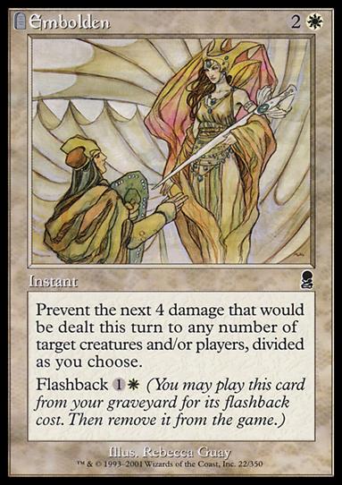 Magic the Gathering: Odyssey (Base Set) card 22 Embolden