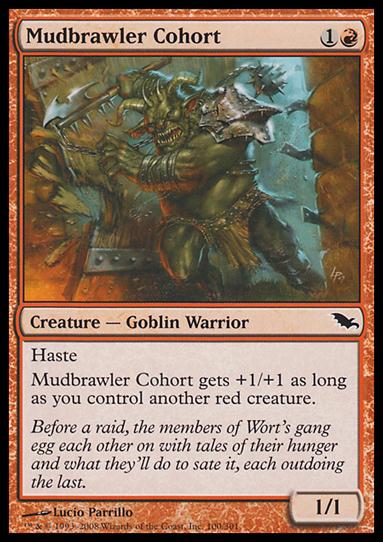 Magic the Gathering: Shadowmoor (Base Set) card 100 Mudbrawler Cohort