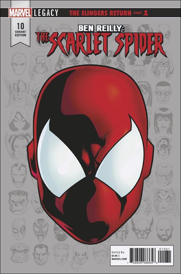 Ben Reilly: Scarlet Spider issue 10-C Mike McKone 1:10 Headshot Cover